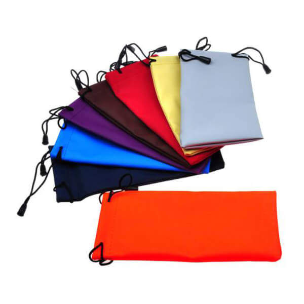 Wholesale Lot Of 100 Black Microfiber Sunglasses Pouches - Soft Carrying Cases For Glasses & Eyewear