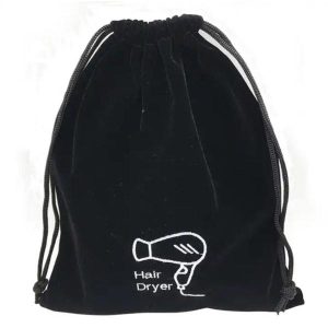 black velvet hair dryer bags