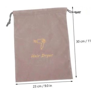hair dryer drawstring pouch