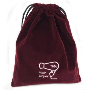 hair dryer drawstring pouches